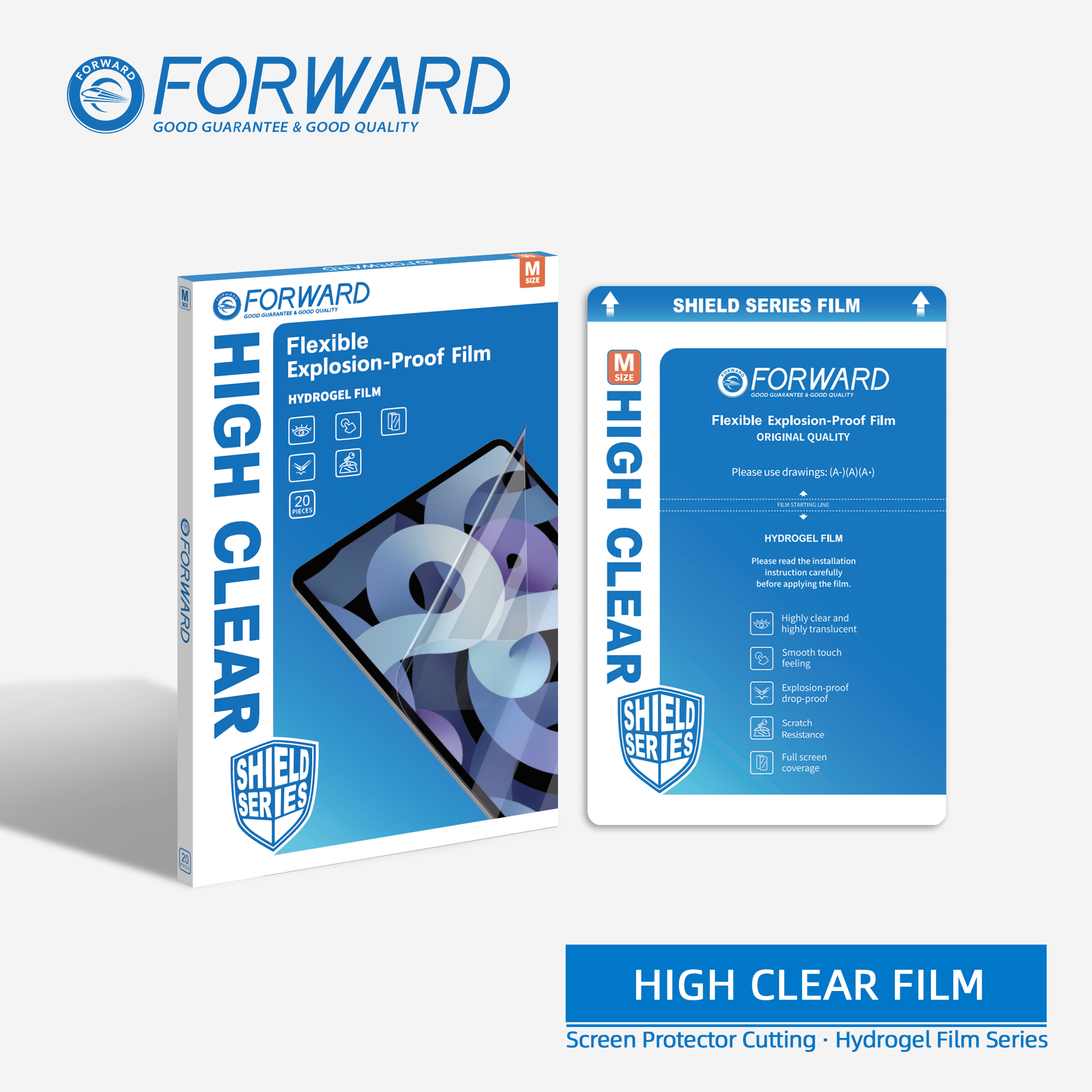 لاصق ايباد شفافFW-SD09 (12.9INCH)(20PCS)