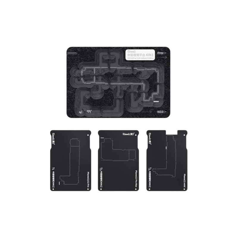 شبلنة QIANLI Reballing platform 4IN1 (12/12 MINI/12 PRO/12 PRO MAX)