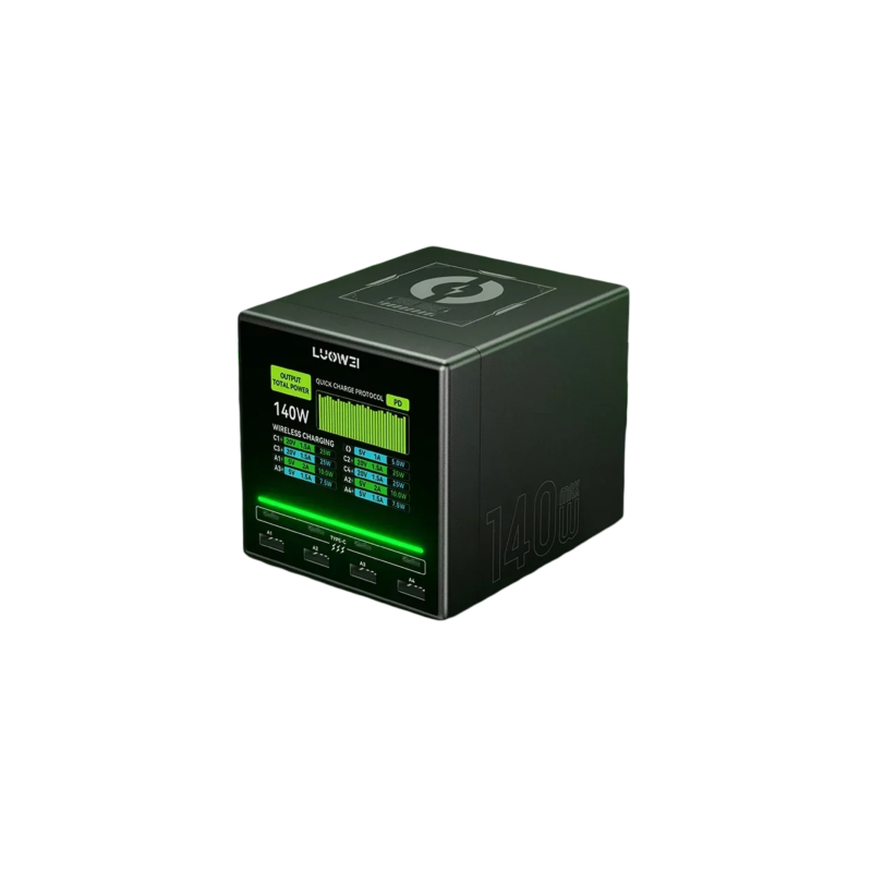 تيستر شاحن LW-U1 (140W) (8 PORTS)