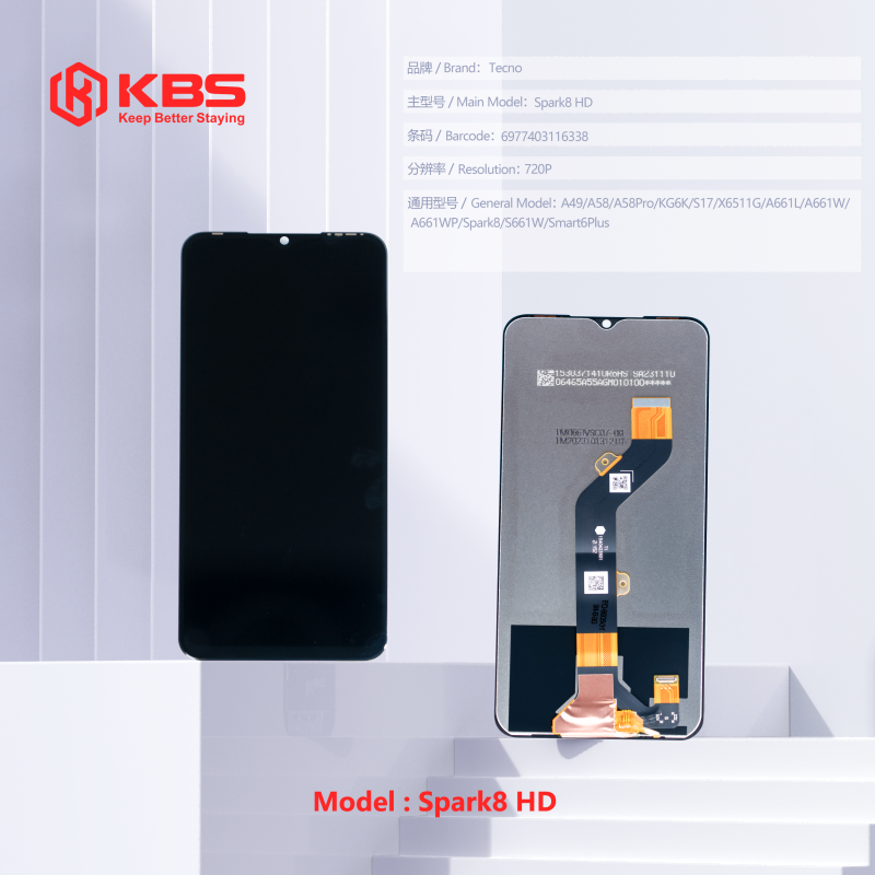 LCD KBS TECNO SPARK 8 (KG6K)/ITEL A49/A58/A58 PRO/S17 (HD)