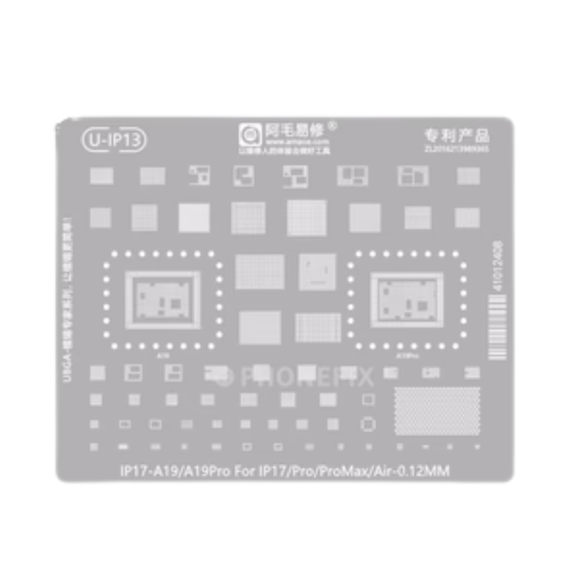 STENCIL AMAOE U-IP13 IP17-A19/A19 PRO (شبلنة)