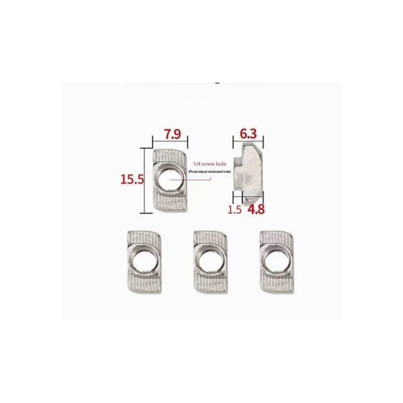 BRACKET AMAOE NUT 1/4 INCH 5 PCS (مجموعة نَتّات تثبيت )