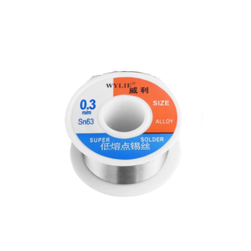 SOLDER WIRE WYLIE SN63 0.3MM 50G (صولدرسيم)
